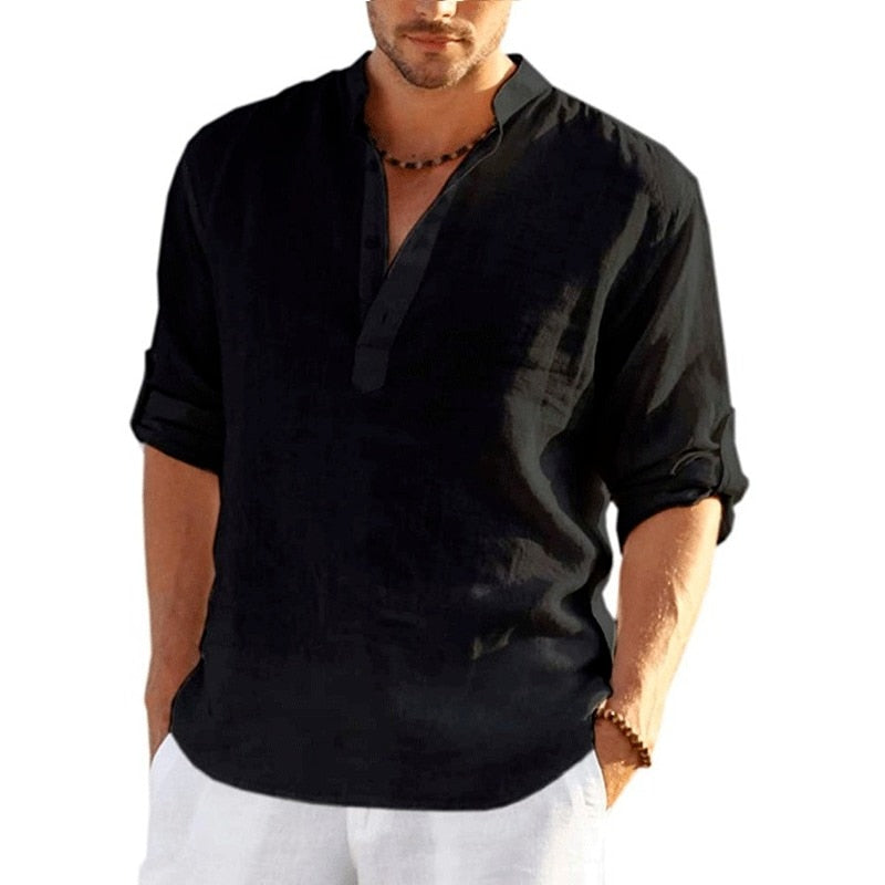 Men’s Linen Beach Shirt