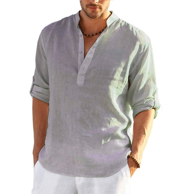 Men’s Linen Beach Shirt