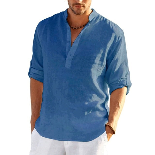 Men’s Linen Beach Shirt