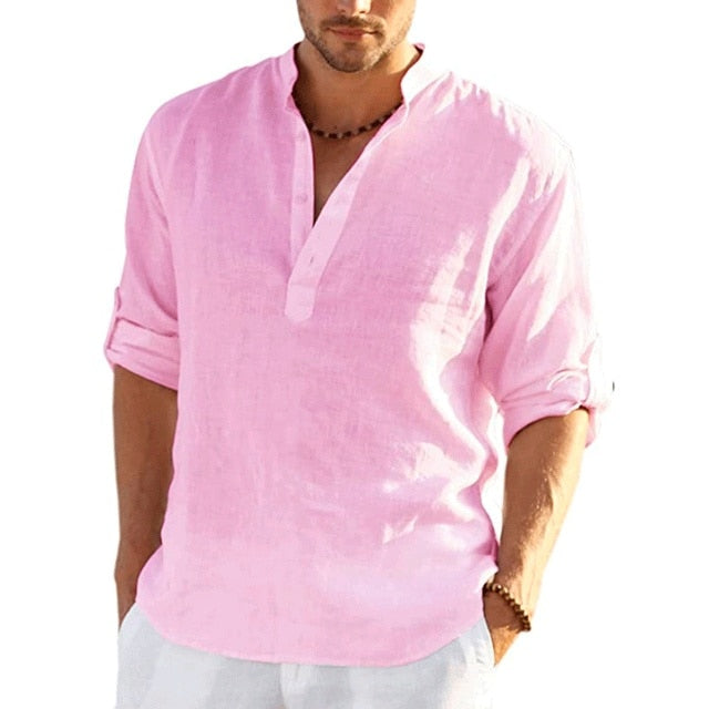 Men’s Linen Beach Shirt